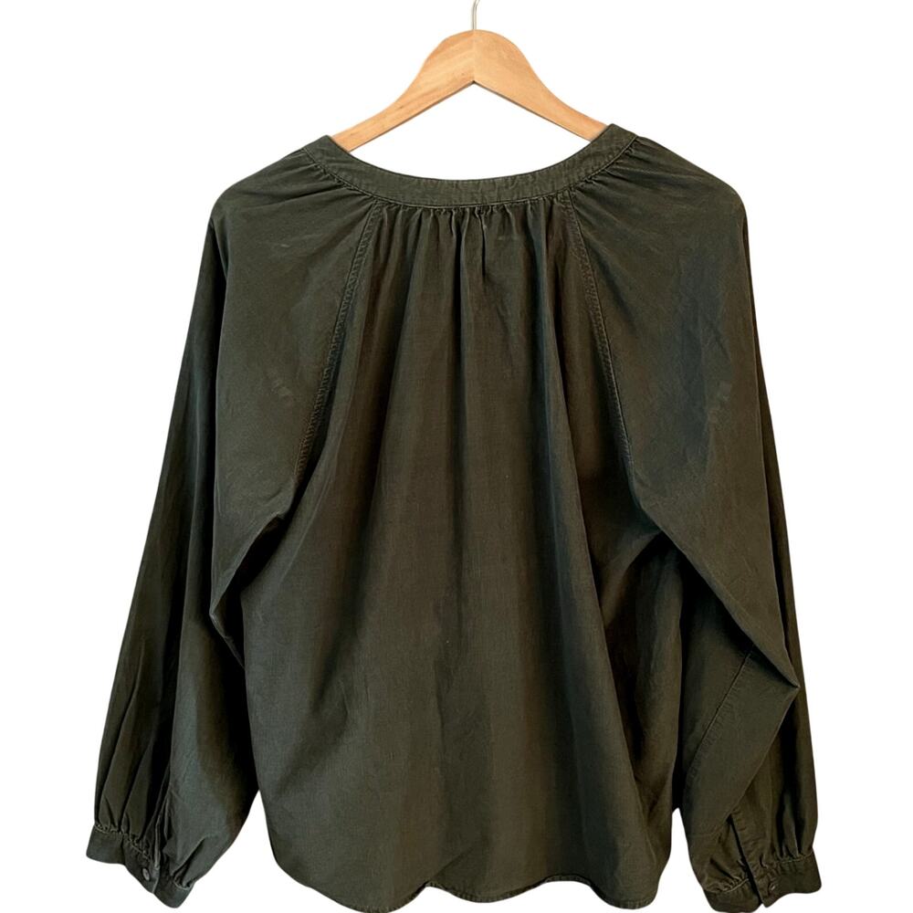 Universal Thread Olive Green Corduroy Relaxed Boho Top Size‎ Large - Picture 5 of 8